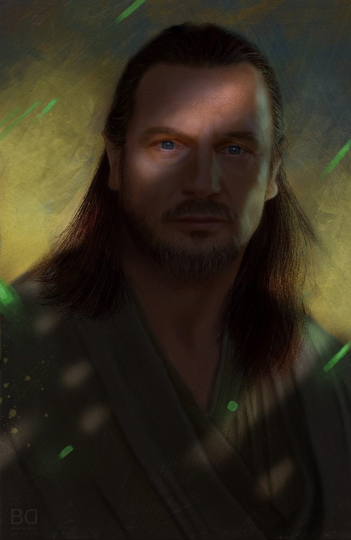 Qui Gong Jin - Star Wars, Art, Longpost