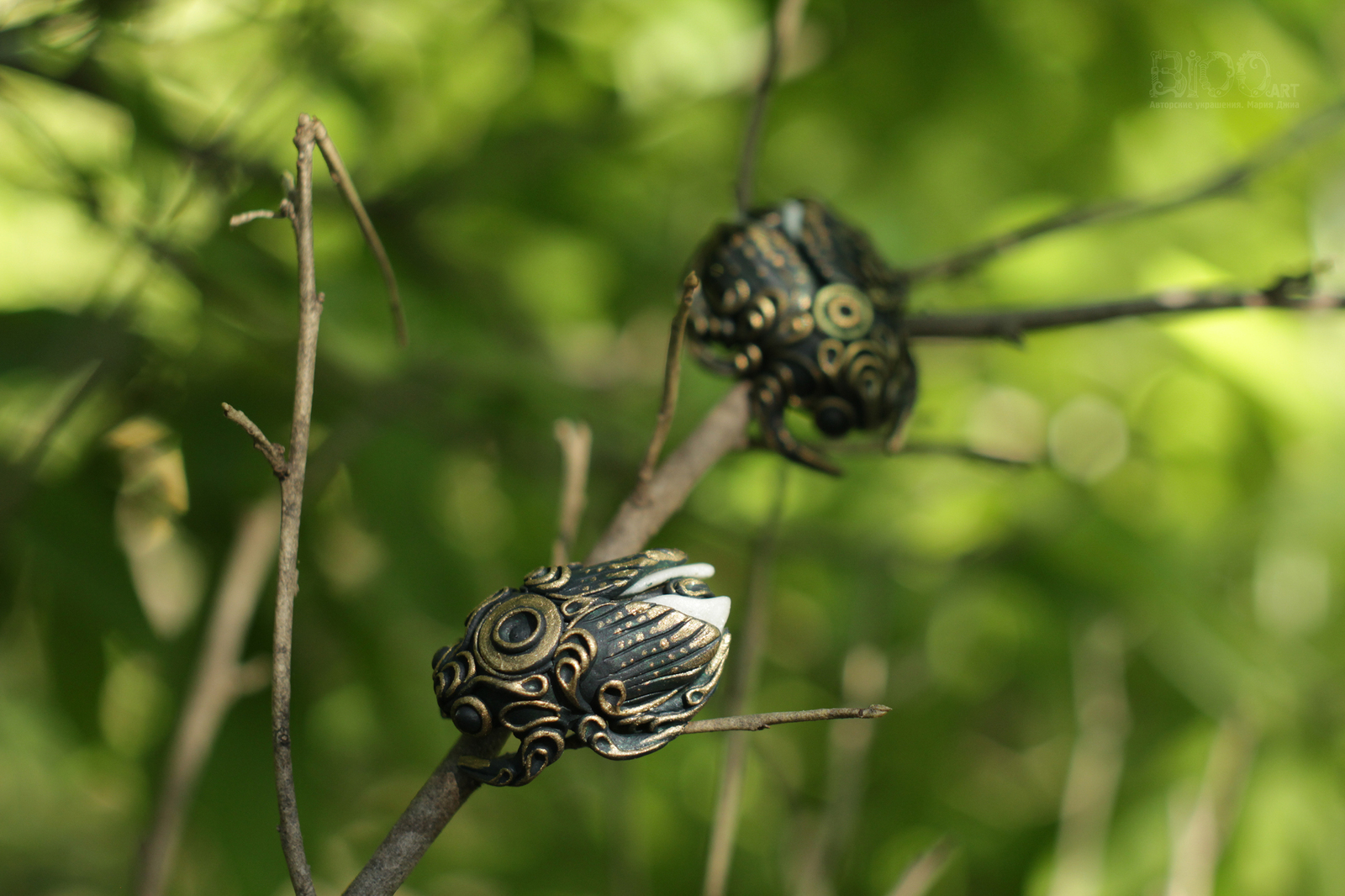 Beetles made of polymer clay. Brooches, size 3.5 - 4 cm. - My, Жуки, Polymer clay, Handmade, House insect, Brooch, Pendant, Longpost