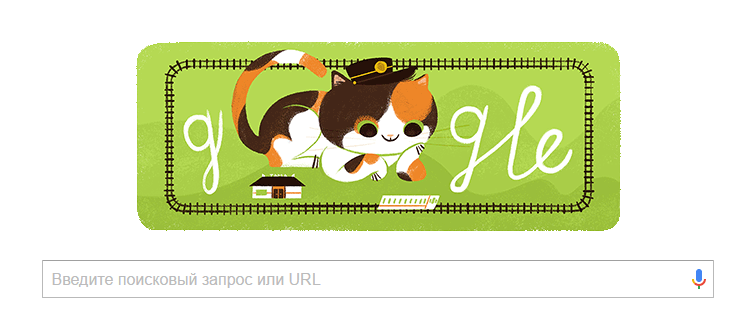 Google Doodle: Tama - cat, Google, 