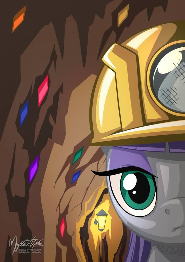 Maud the Miner - My Little Pony, PonyArt, Maud Pie, MLP Season 7, Спойлер, Mysticalpha