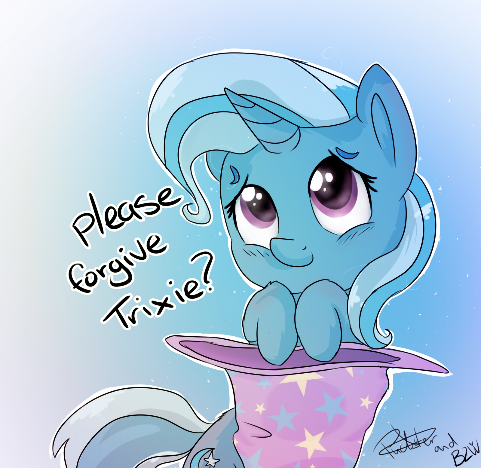 Ну и как тут отказать? - My Little Pony, Trixie, Pucksterv