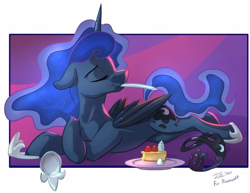 Luna's CheeseCake - My little pony, PonyArt, Princess luna, Collab, Vest, Tsitra360