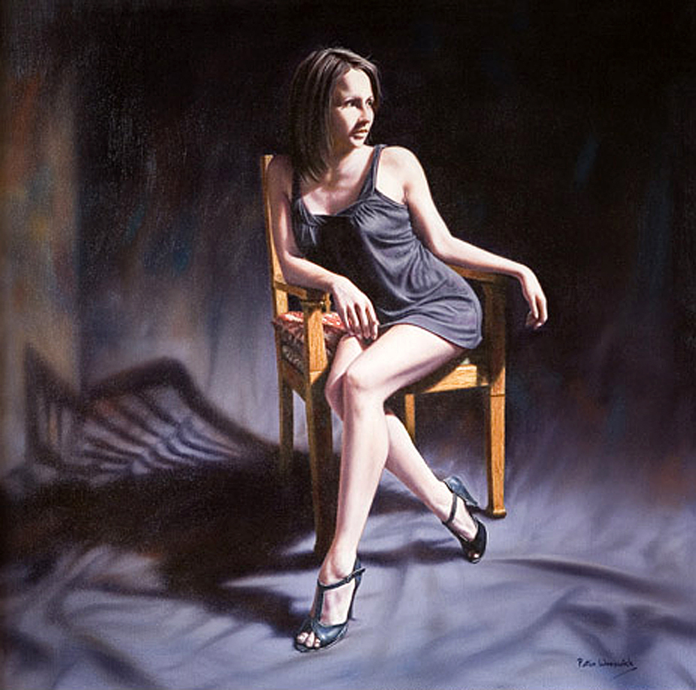 Artist Peter Worswick - , Art, Girls, Longpost