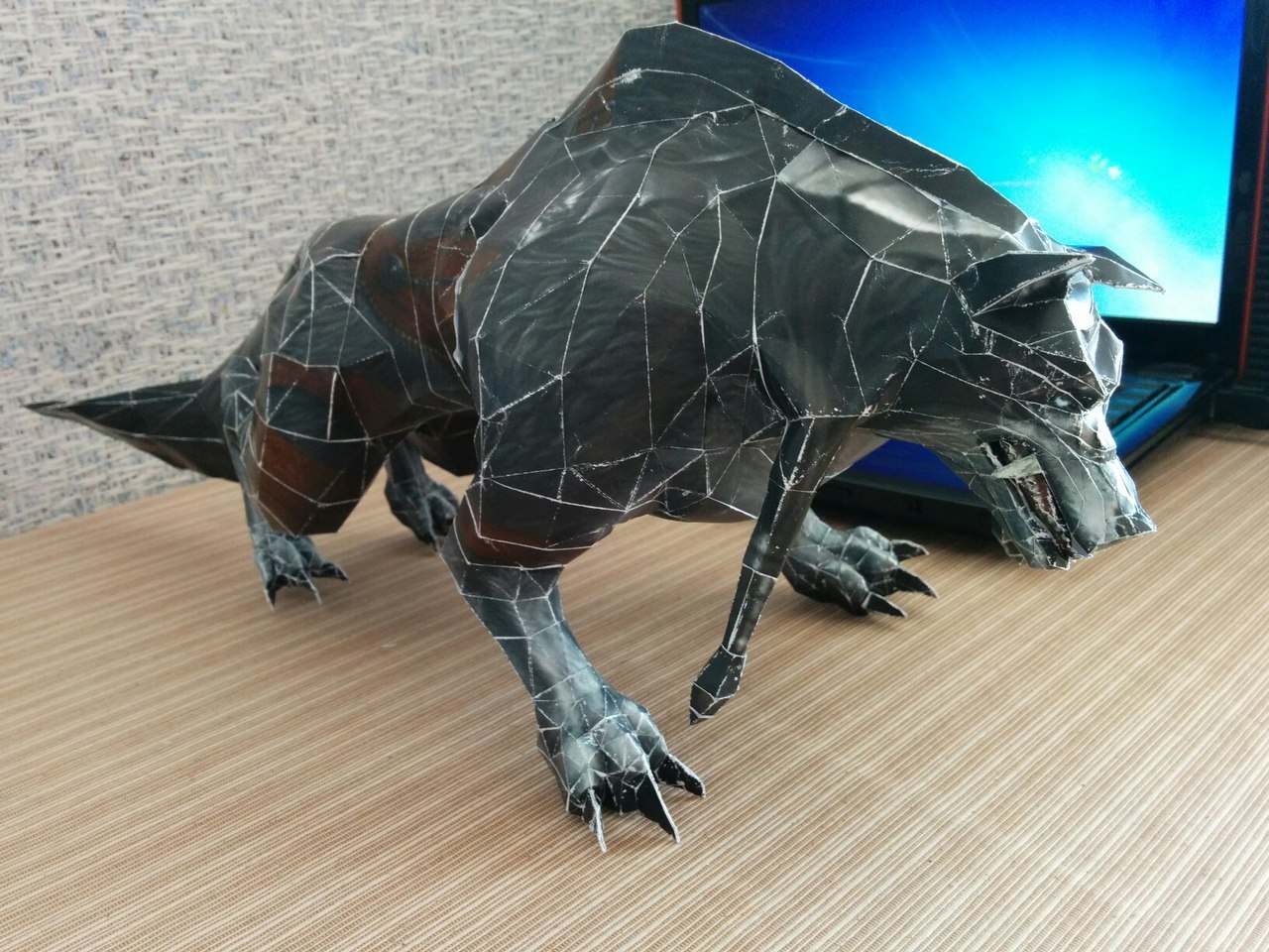 Гномка из l2 - Моё, Lineage 2, Ладва, Pepakura, Бумага, Моё, Гномы, Blue wolf, Длиннопост, Papercraft