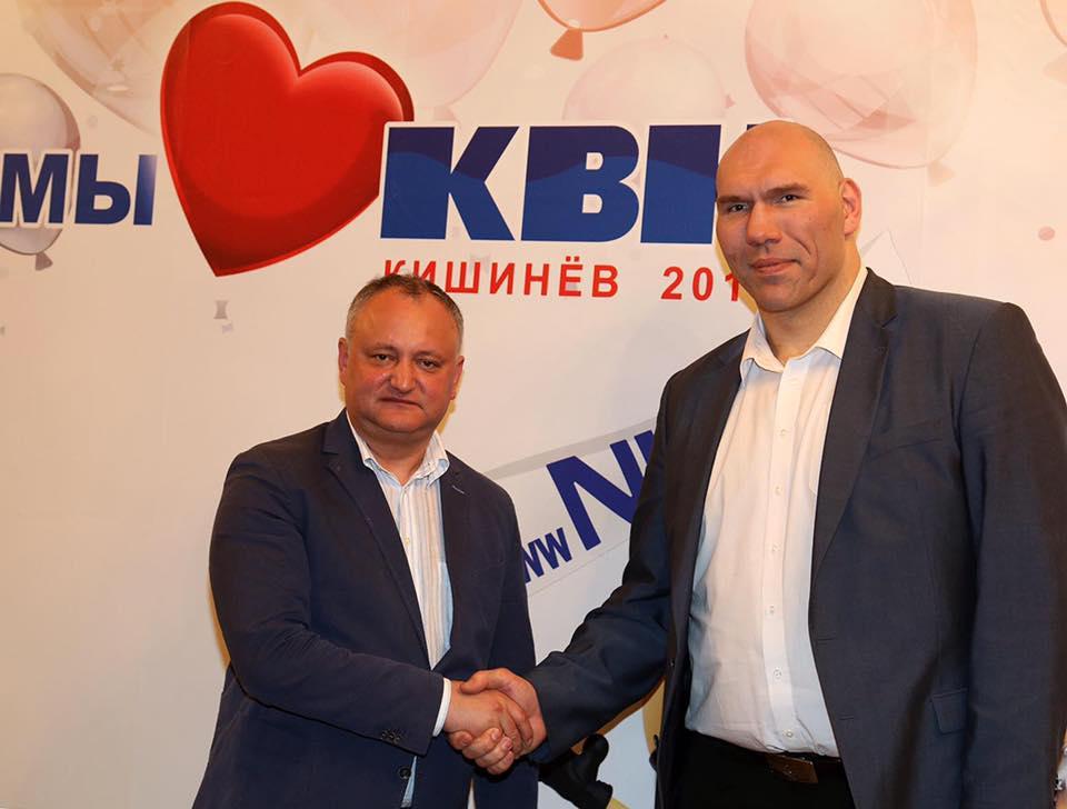 Valuev led the May Day column of Moldovans - , Valuev, Igor Dodon