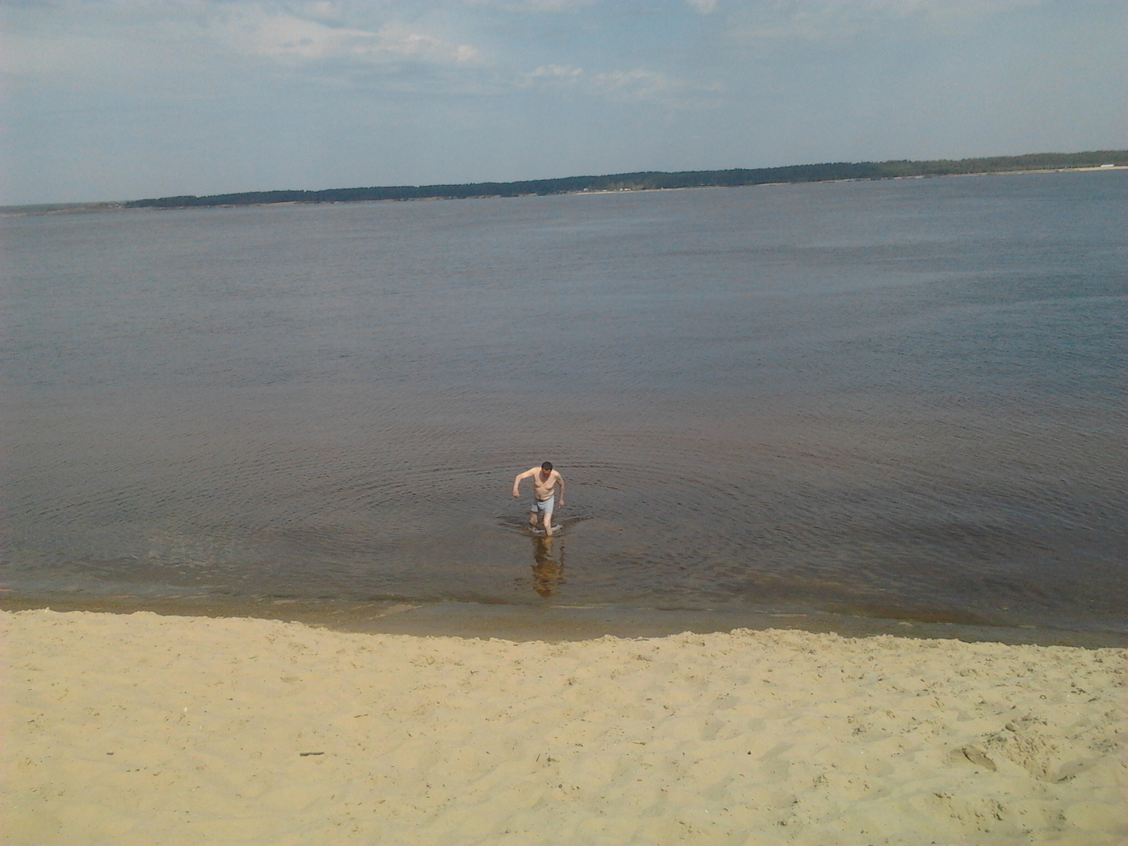 Opened the season on the Volga. - Beach, Open season, Cheboksary