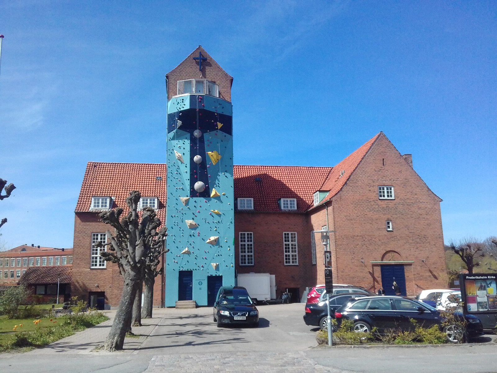 Every nation has its own way to God. - Climbing wall, Rock climbing, God, Denmark, Good idea