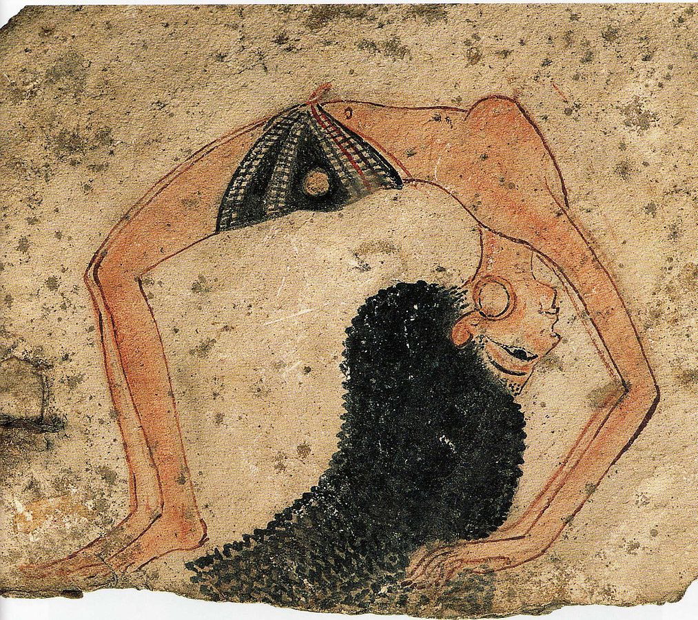 Ancient Egyptian image of a dancer, 1292-1186 BC - NSFW, Topless, Dancing, Ancient Egypt