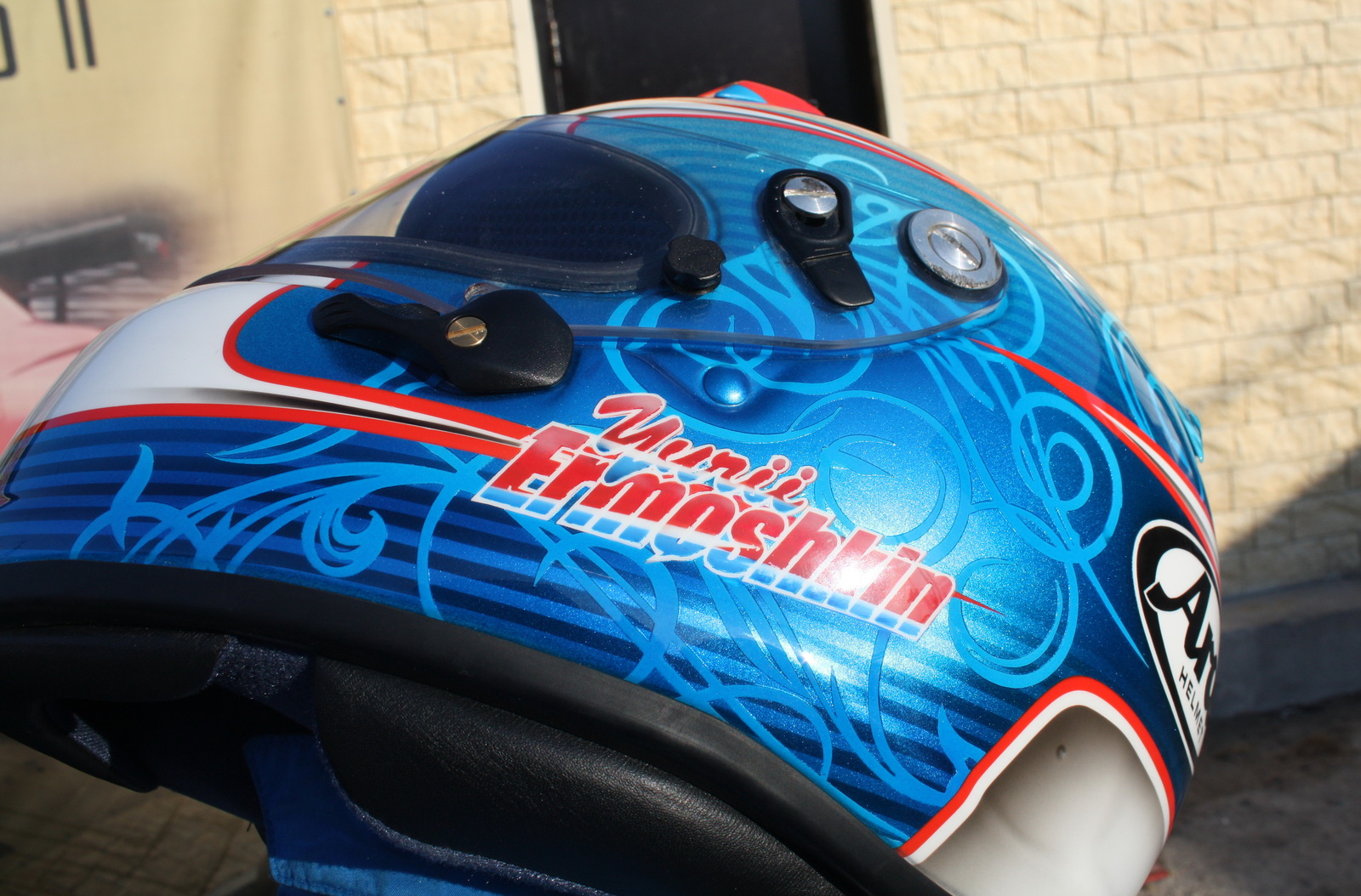 A little (2 helmets but a lot of photos) airbrushing on karting helmets (part 2) - My, Airbrushing, Airbrushing on the helmet, Arai, Karting, Tyumen, Airbrushing72, Tyumenaero, Longpost