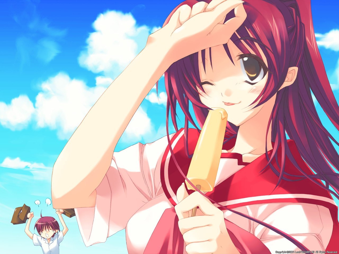 Ice cream selection in your feed - NSFW, Anime art, Ice cream, Longpost