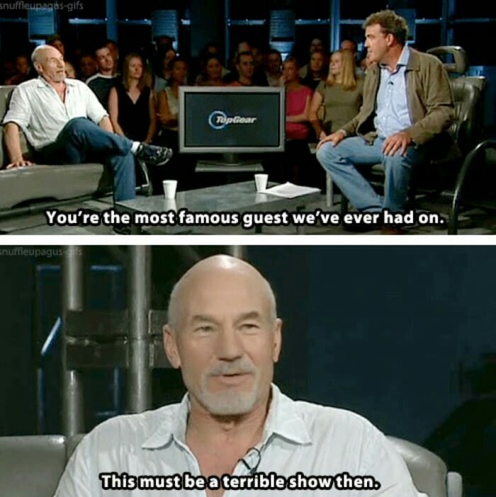 Top gear - Top Gear, Patrick Stewart, 9GAG