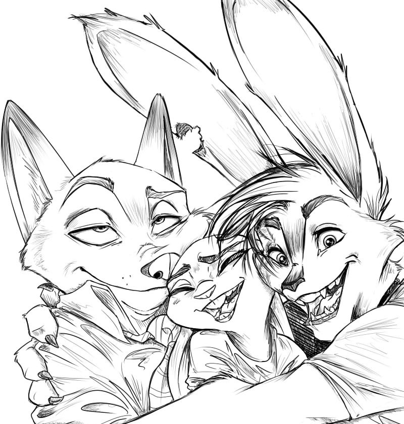 Hugs - Zootopia, Zootopia, Nick and Judy, , Spintherella