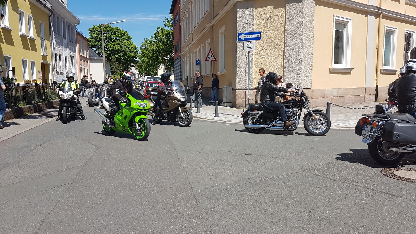 Toy Run Day Erlangen 2017 - My, Germany, Motorcycles, Bikers, Parade, Procession, Holidays, Weekend, , Longpost, Moto, Motorcyclists