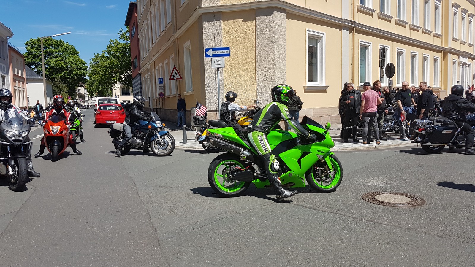 Toy Run Day Erlangen 2017 - My, Germany, Motorcycles, Bikers, Parade, Procession, Holidays, Weekend, , Longpost, Moto, Motorcyclists