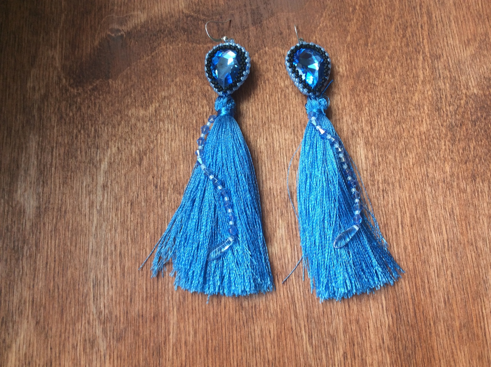 Tassel earrings on models. - My, My, Decoration, Girls, With your own hands, Longpost