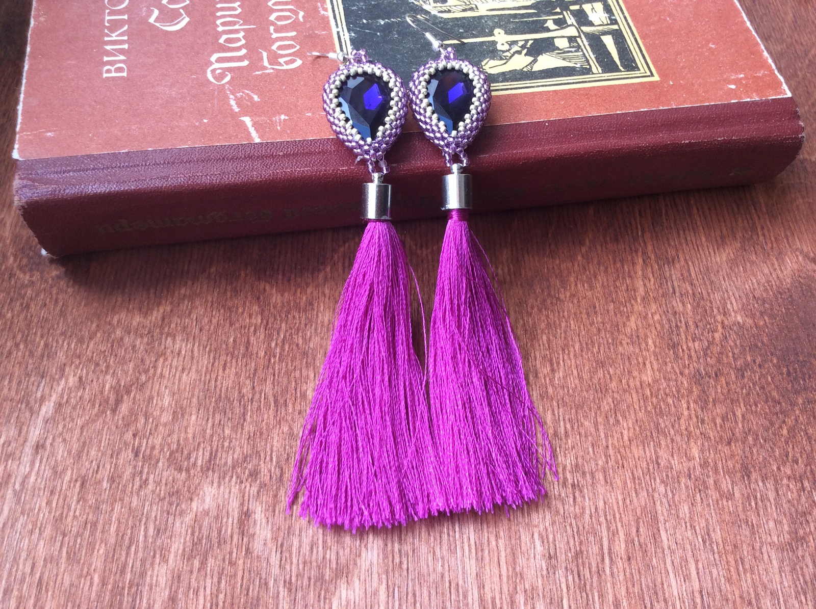 Tassel earrings on models. - My, My, Decoration, Girls, With your own hands, Longpost