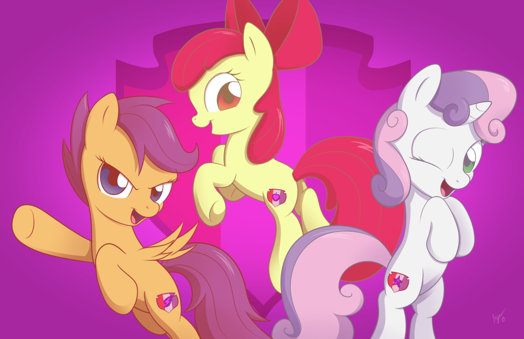 Cutie Mark Crusaders Forever - My little pony, PonyArt, Applebloom, Scootaloo, Sweetie belle, Cutie mark crusaders