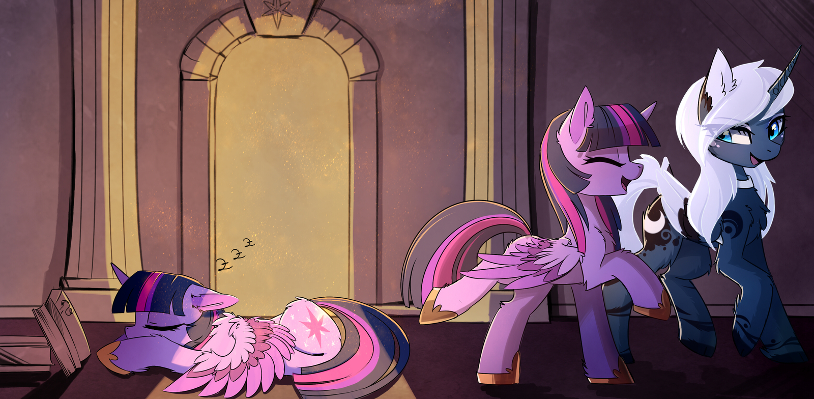 Astral Meetings by MagnaLuna - My little pony, Twilight sparkle, Princess luna, Magnaluna