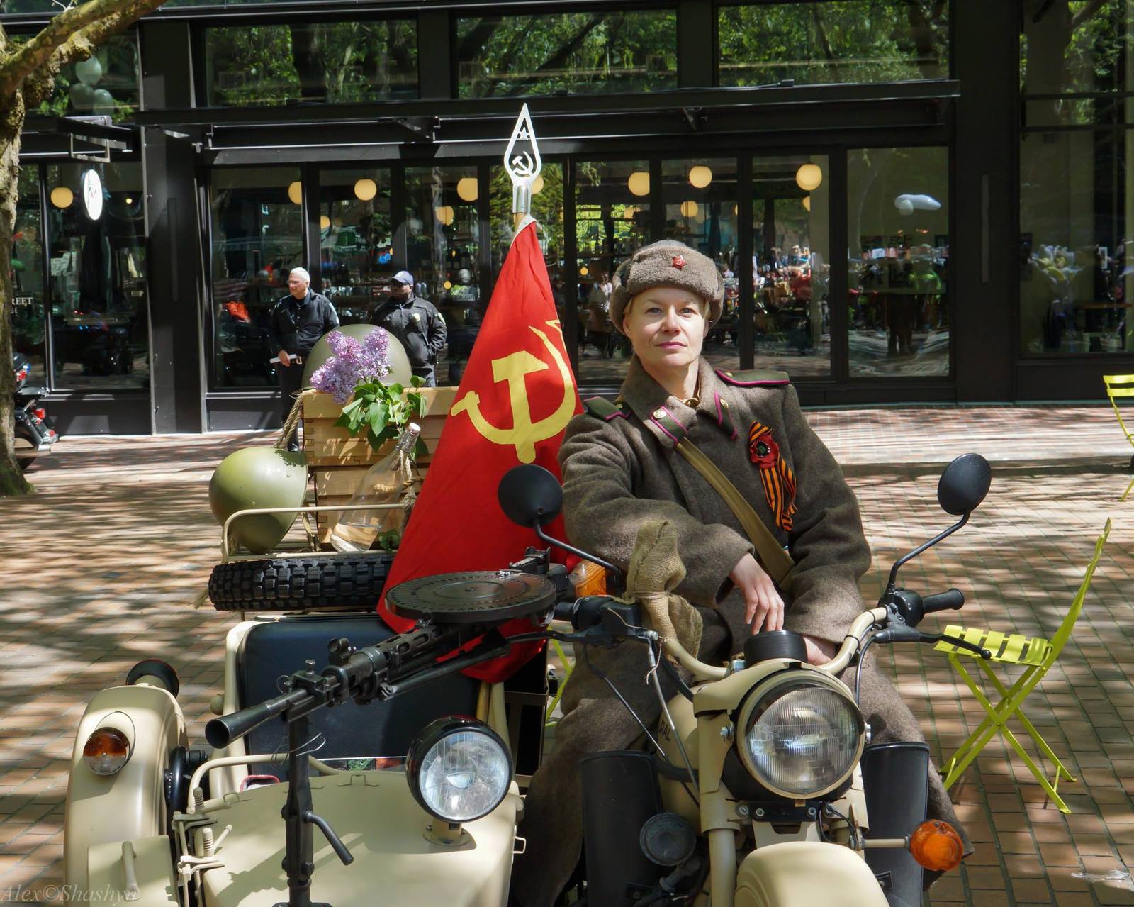 The Immortal Regiment marches through Seattle. - Immortal Regiment, USA, Seattle, 2017, Video, Longpost, May 9, May 9 - Victory Day