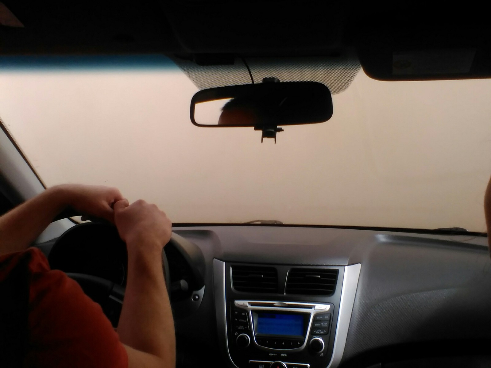 Dust storm near Novosibirsk - My, Novosibirsk, , Dust storm