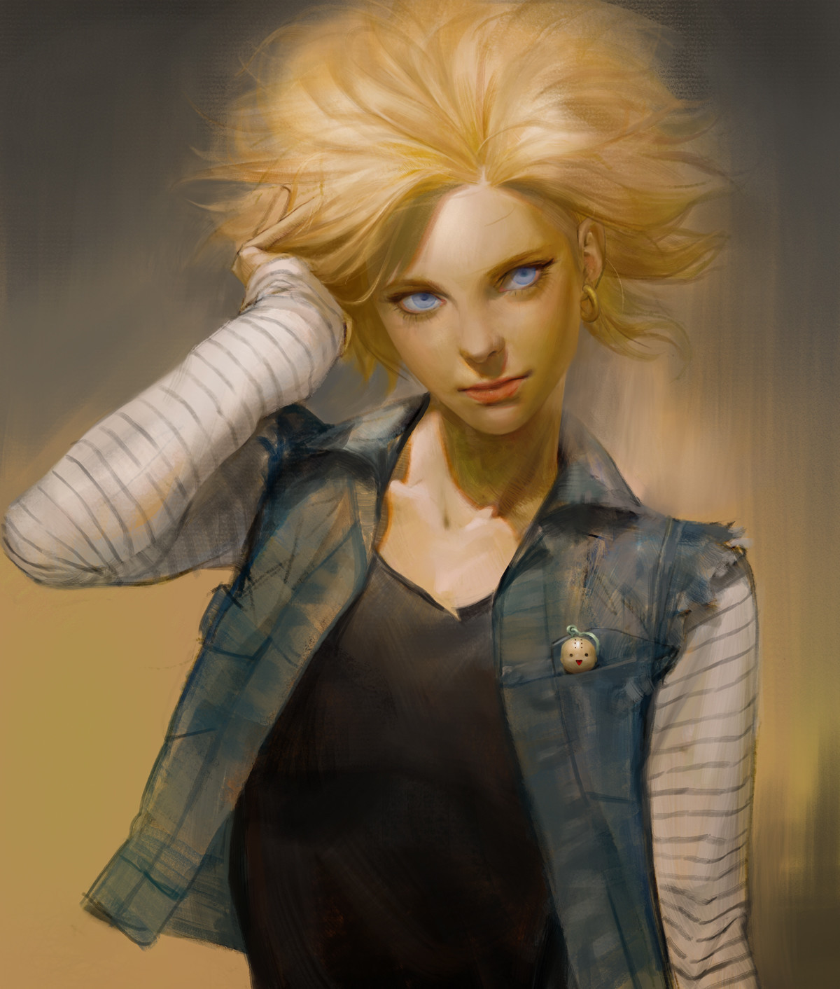 Android 18 - Anime art, Anime, Dragon ball, Android 18, Sangsoo Jeong