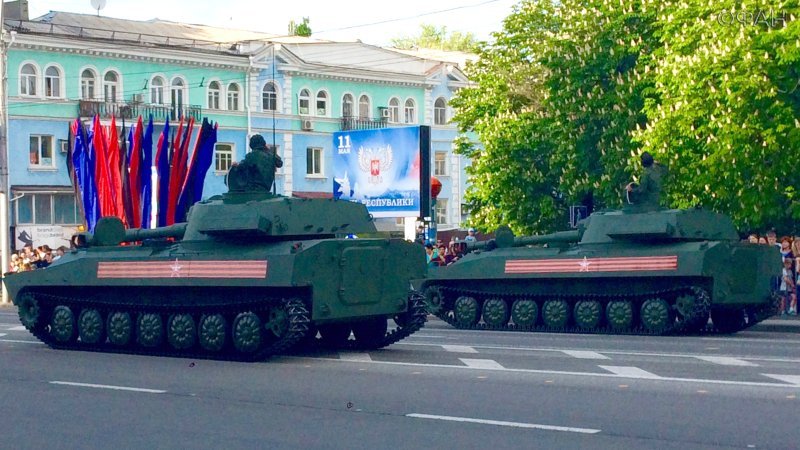 Victory Parade: made in Donetsk. - Donetsk, May 9, parade rehearsal, DPR, Longpost, May 9 - Victory Day