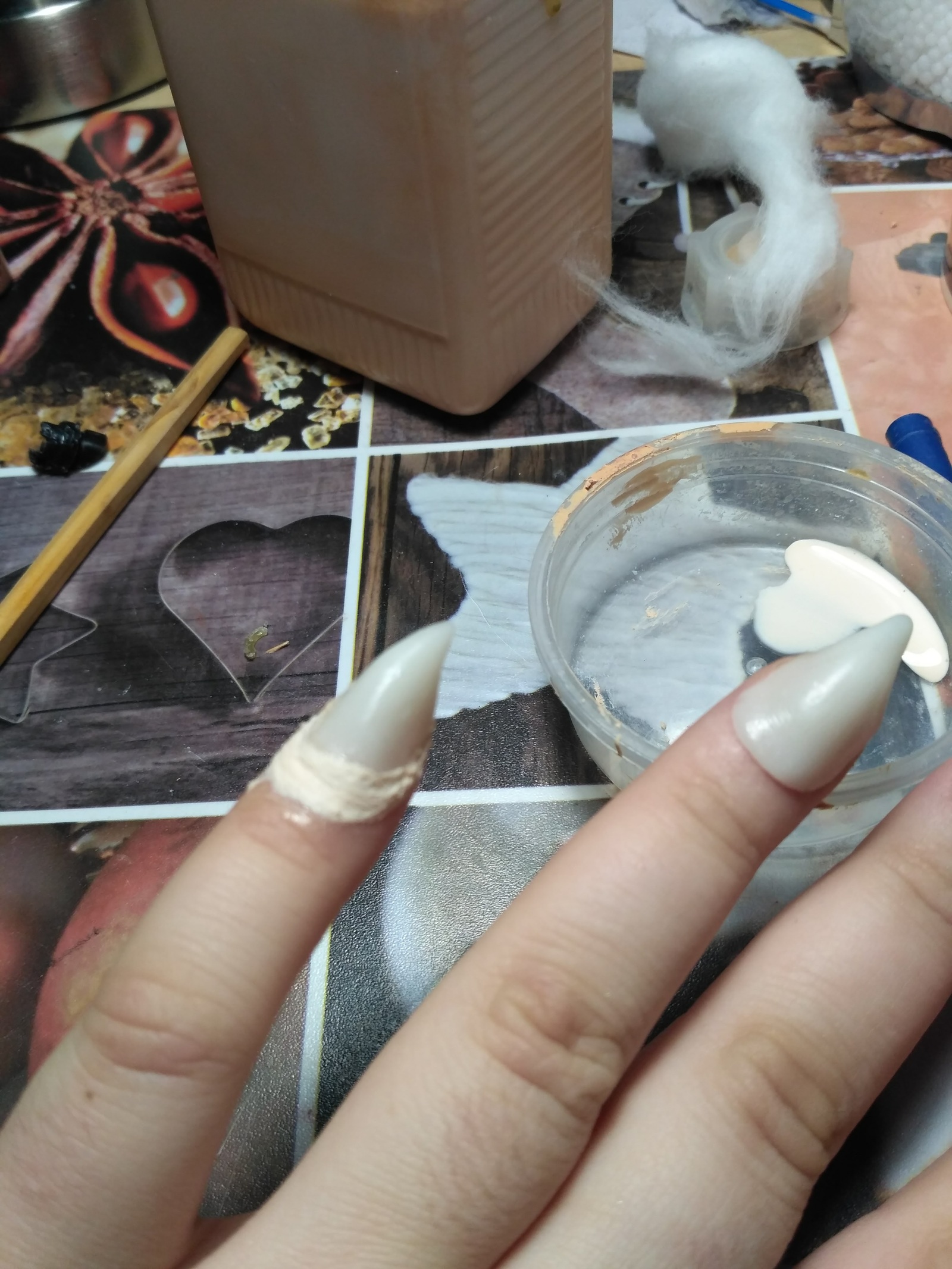 Challenge accepted! Fake claws for Debrito - My, Makeup, Special effects, Claws, Longpost