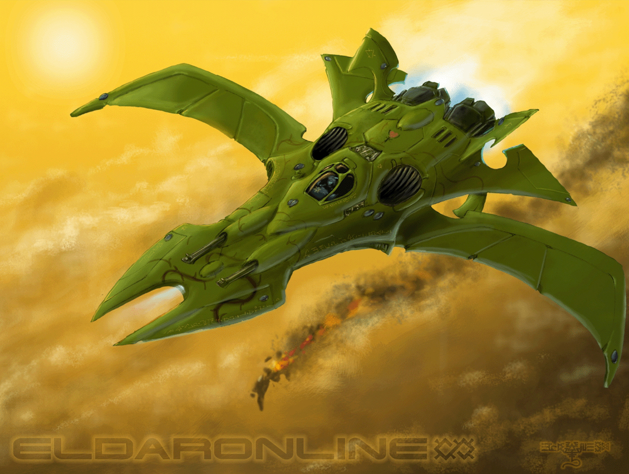 Eldar ships - Starships, Space, Wh Art, Eldar, Warhammer 40k, Longpost