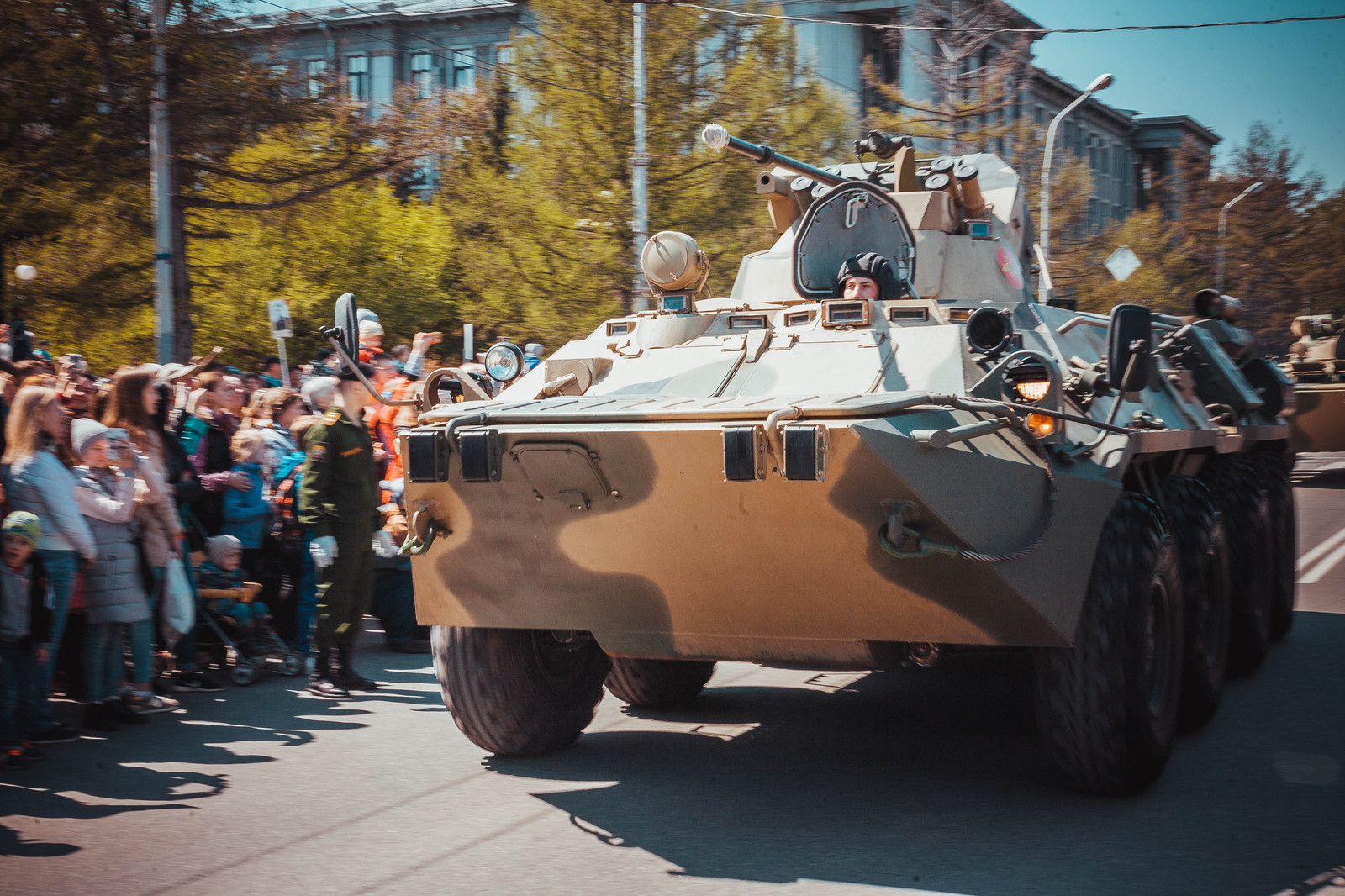 Victory parade in Omsk. - My, , Parade, Longpost, Omsk, May 9, May 9 - Victory Day