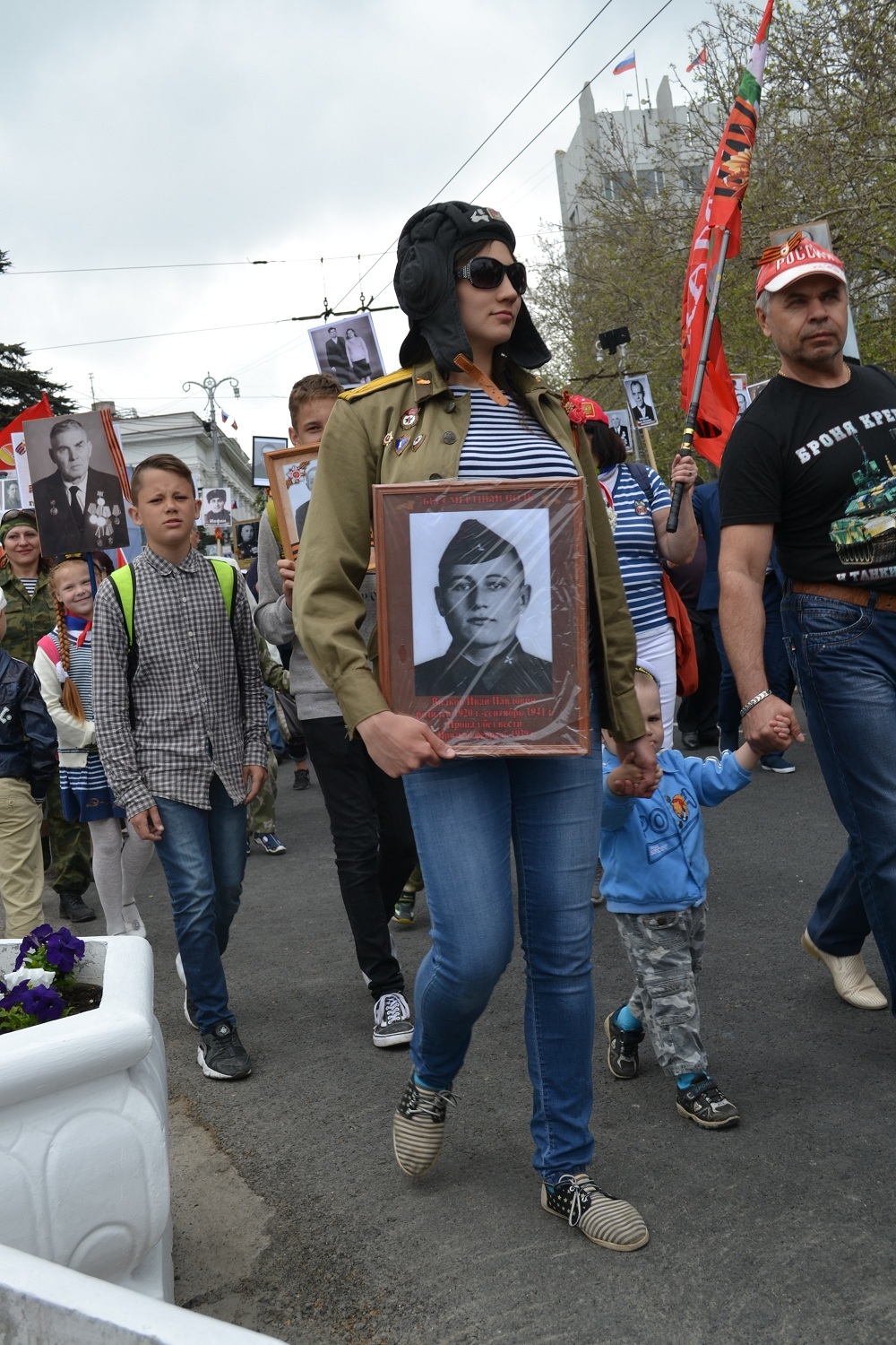 Immortal regiment in Sevastopol - My, Victory parade, Sevastopol, Immortal Regiment, Longpost