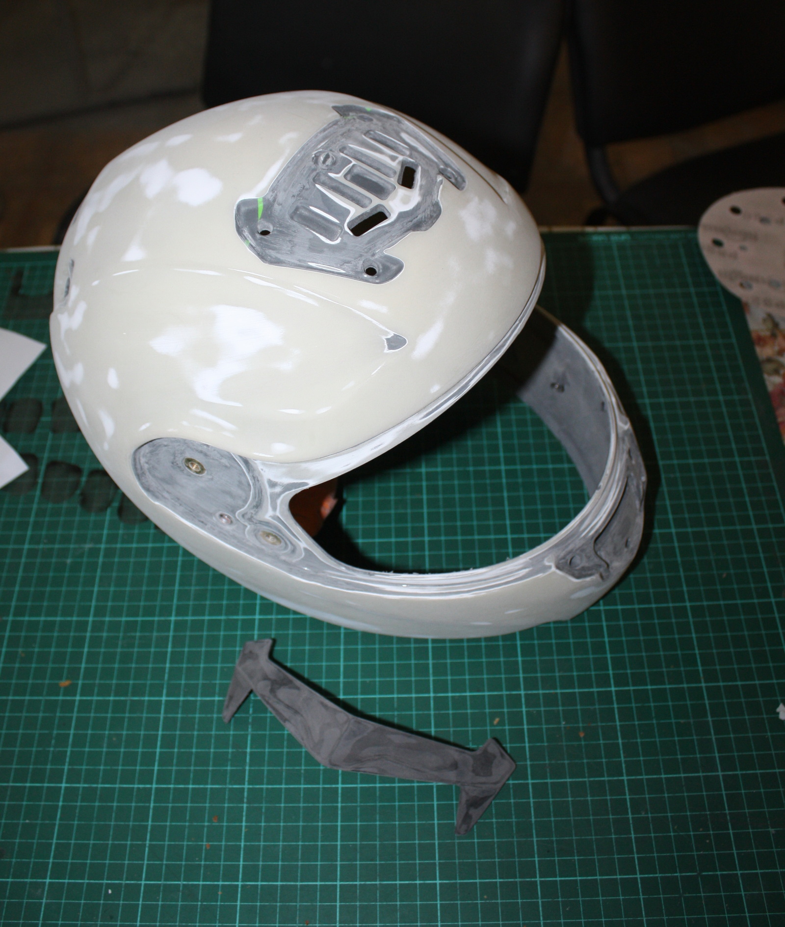 Airbrushing on a helmet Centurion (process) - My, Airbrushing, Airbrushing on the helmet, Moto, Airbrushing72, Tyumen, Tyumenaero, Tyumenaero, Longpost