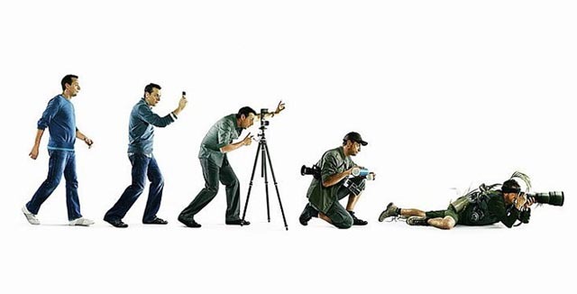 Evolution of photographers (photo) - The photo, Humor, 