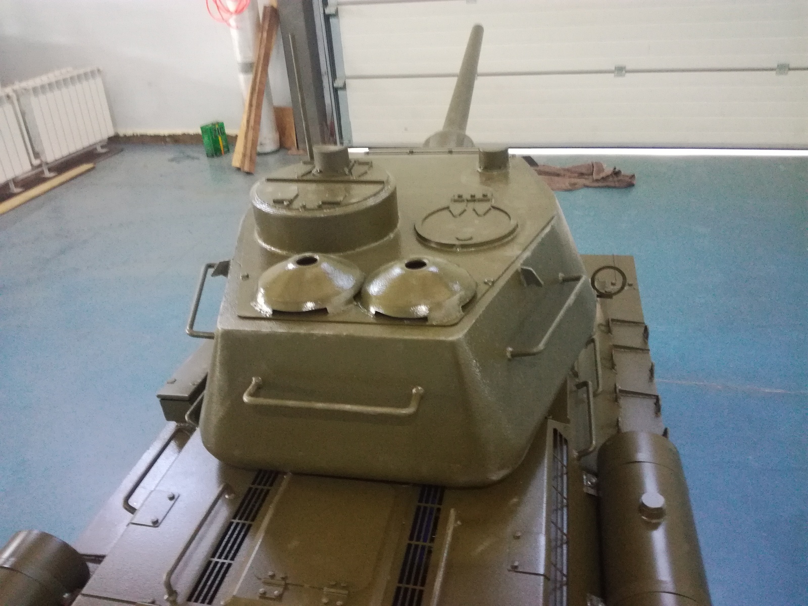 So we built .... Yeysk, T34-85 1: 2.4 - My, Tanks, Scale model, May 9, Longpost, cat, 