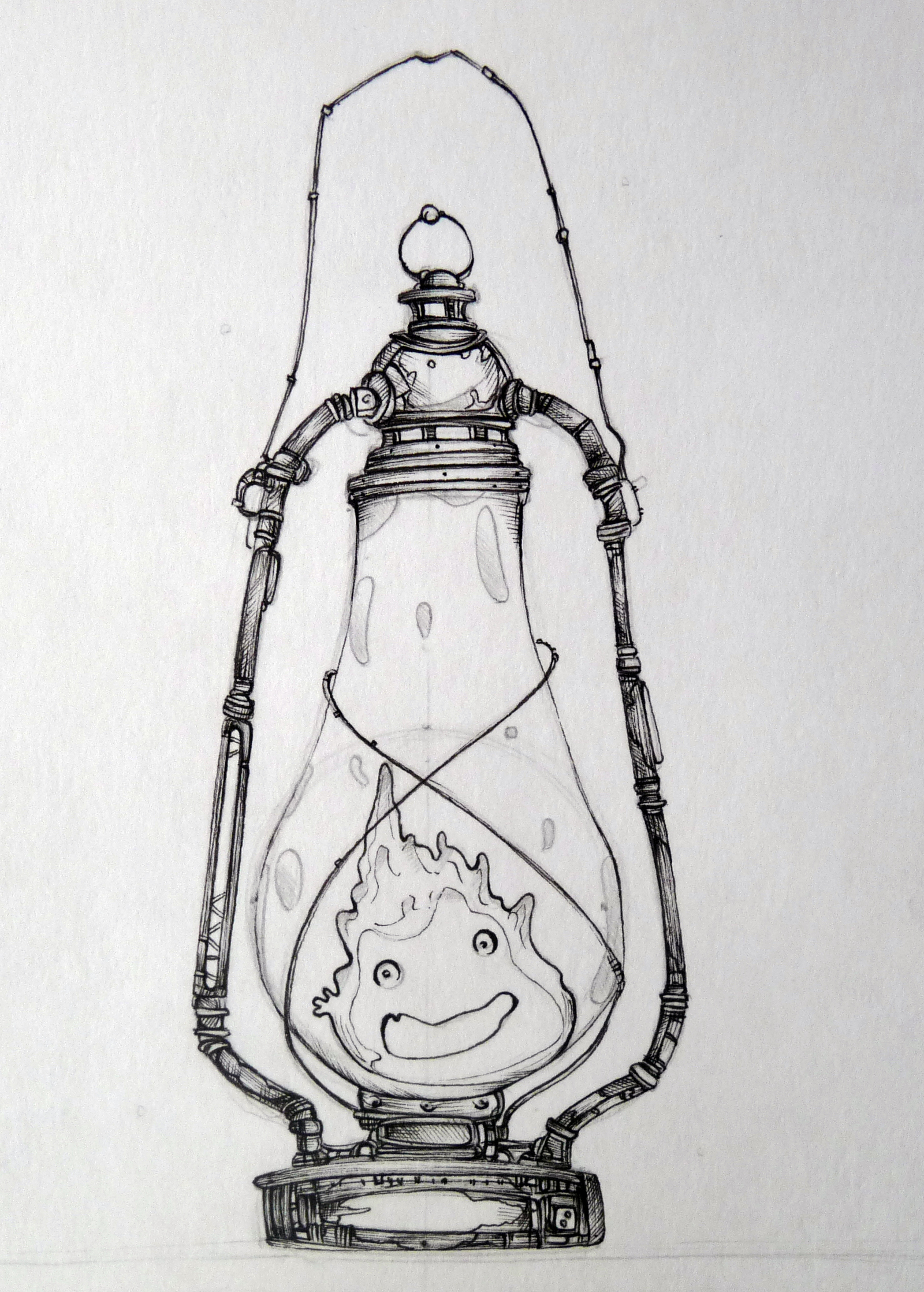 Sketch - My, Drawing, Sketch, Lamp