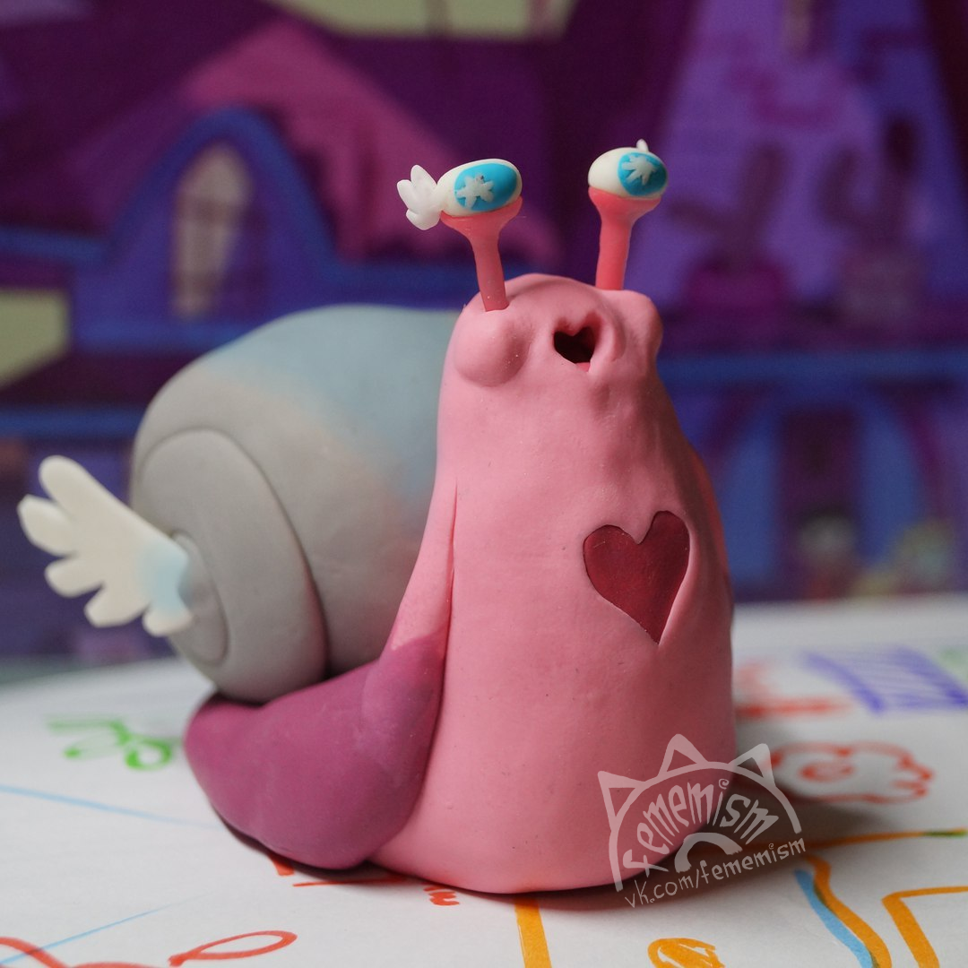 Heart snail from Star vs The Forces of Evil - My, , Handmade, Star butterfly, Star vs Forces of Evil, Snail, Handmade