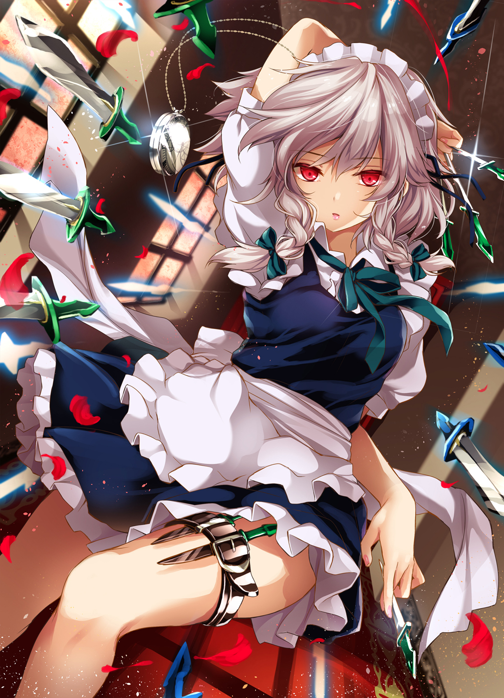 Anime Art №1028 - Аниме, Anime Art, Touhou, Izayoi Sakuya