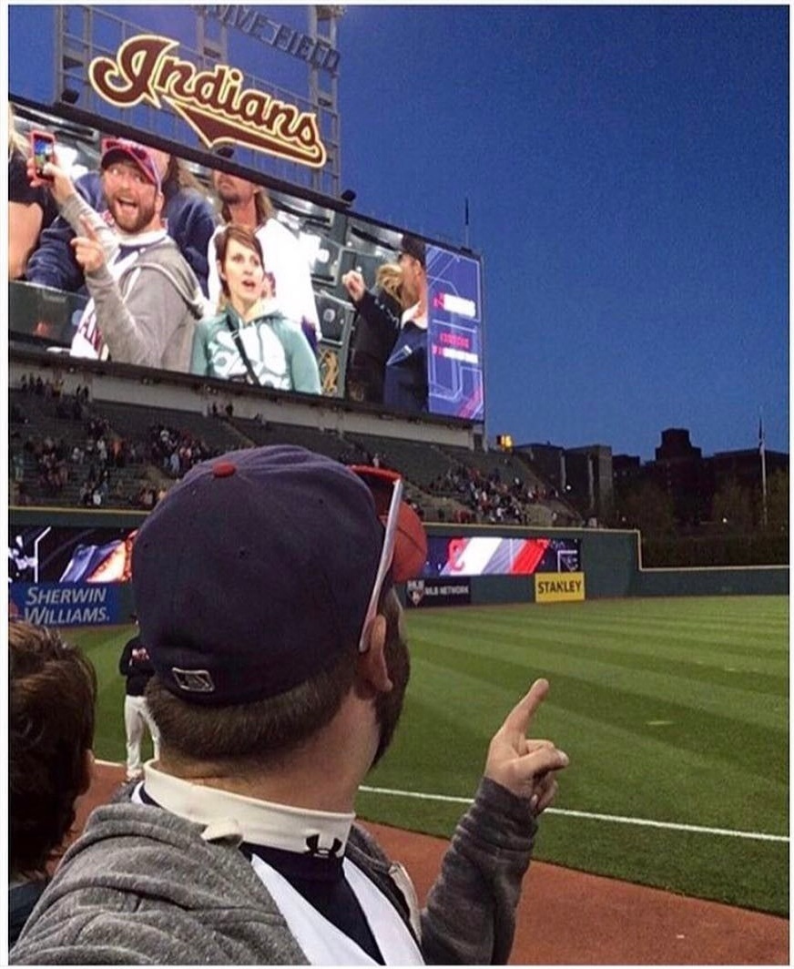 The coolest selfie ever. - Selfie, Person, Stadium