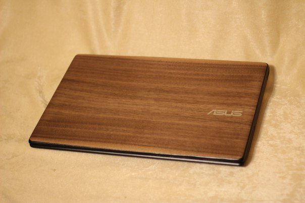 How I made the laptop cover (we make the laptop prettier) - My, Notebook, Veneer, , Rukozhop, Hello reading tags, Longpost