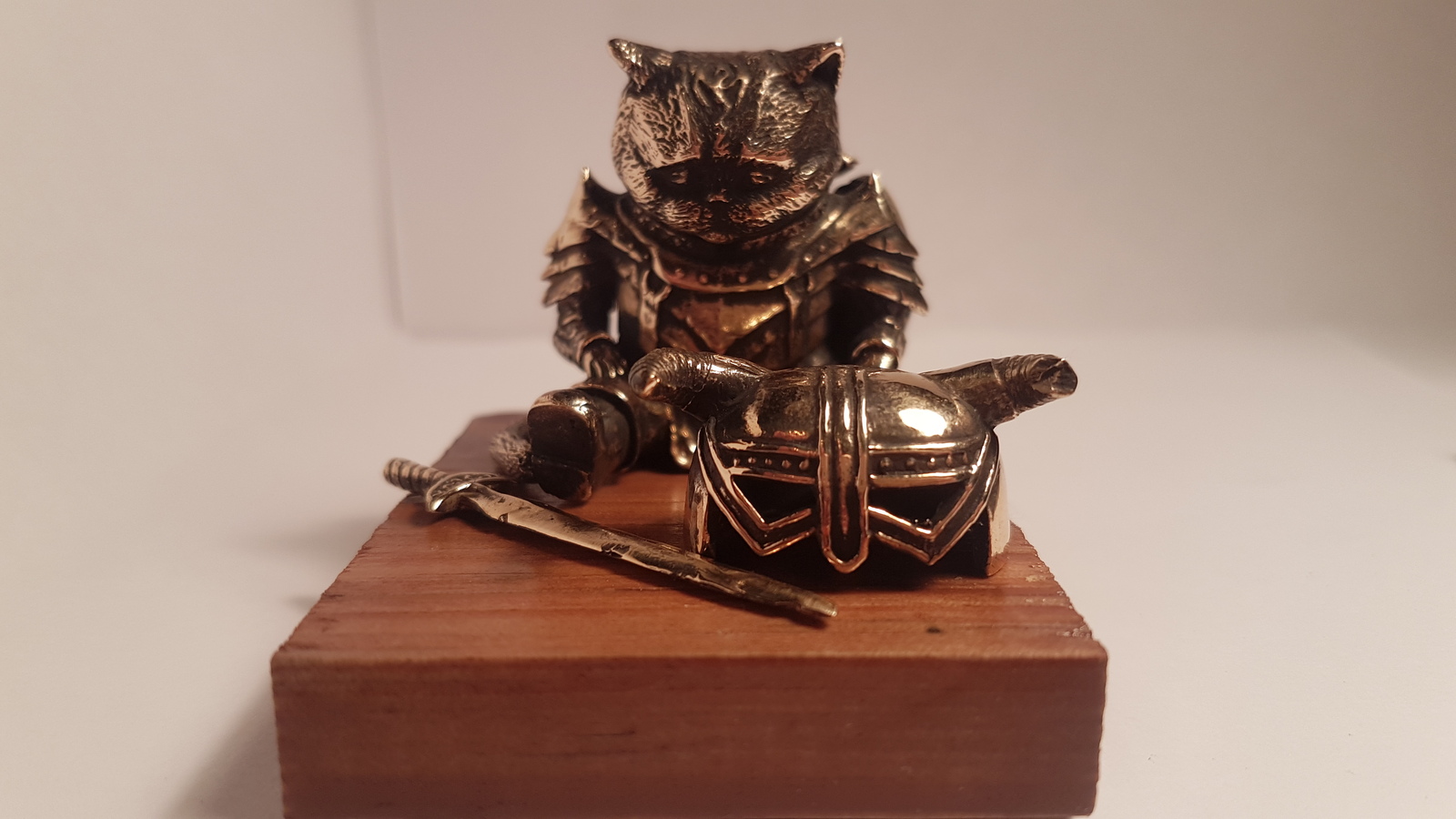 Sad Khajiit from TES. Bronze, 40mm - The Elder Scrolls IV: Oblivion, Skyrim, The elder scrolls, Figurine, Bronze, Longpost, Figurines