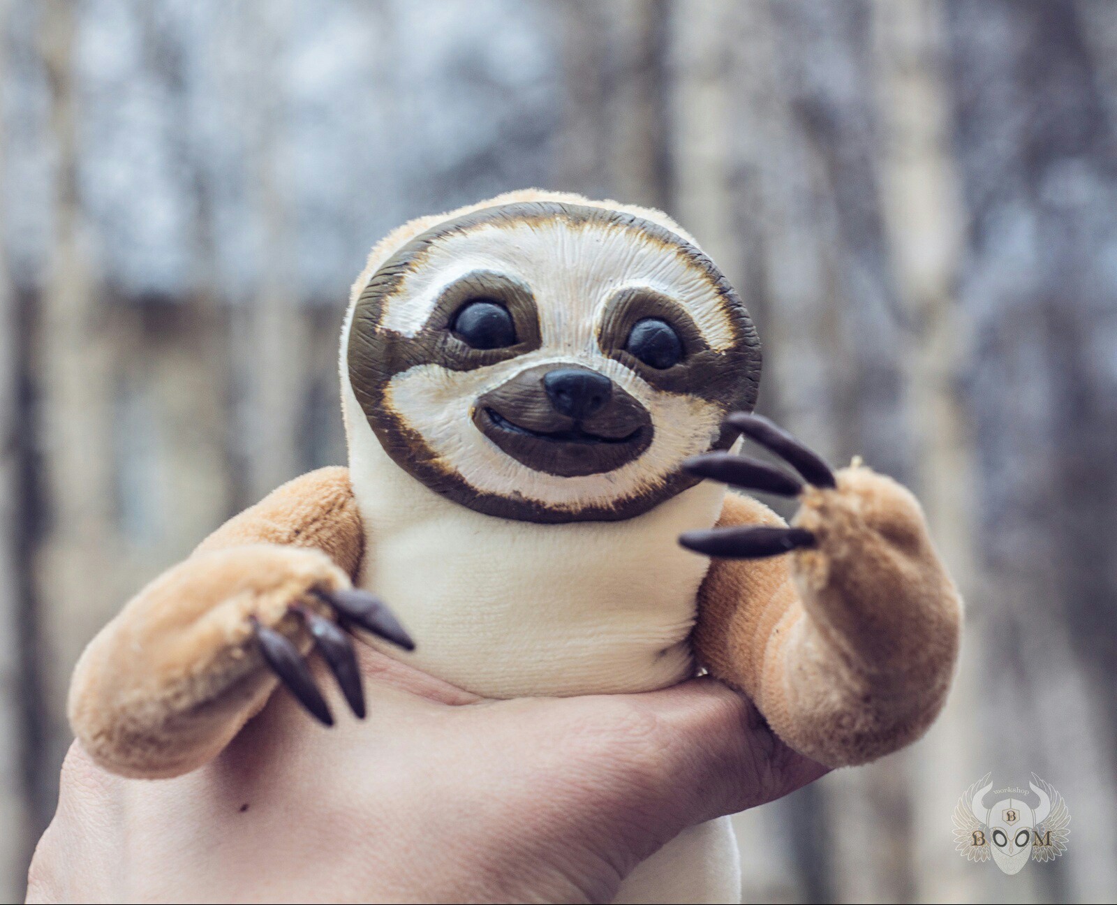 A piece of laziness - My, Laziness, Sloth, Soft toy, Polymer clay, Handmade, Longpost