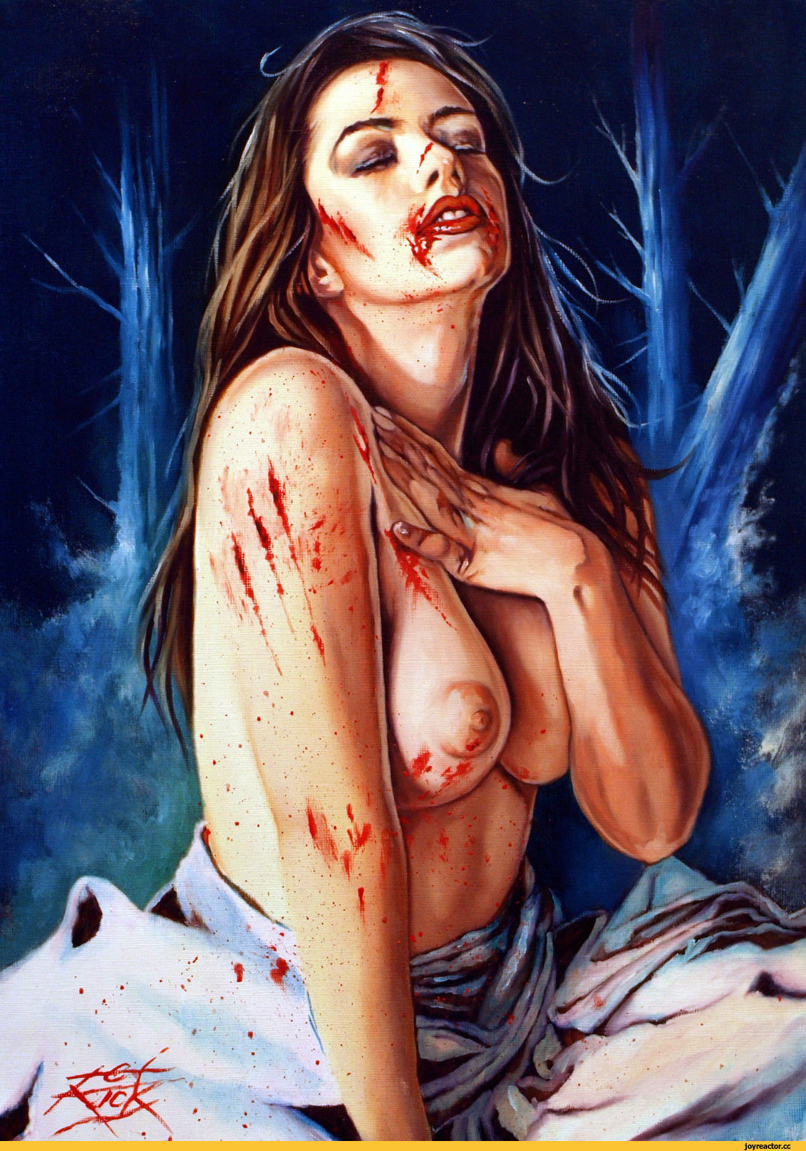 Erotic horror art