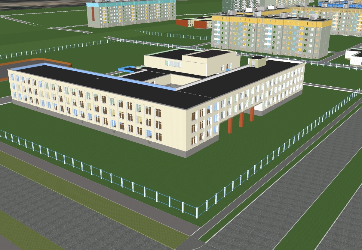 Three-dimensional model of the city of Karabash, Chelyabinsk region - My, Karabash, 3D graphics, Longpost, , , , Library