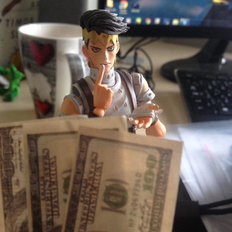 300 bucks is 300 bucks - My, , Jojos bizarre adventure, , Shut up and take my money, , Anime, Figurines