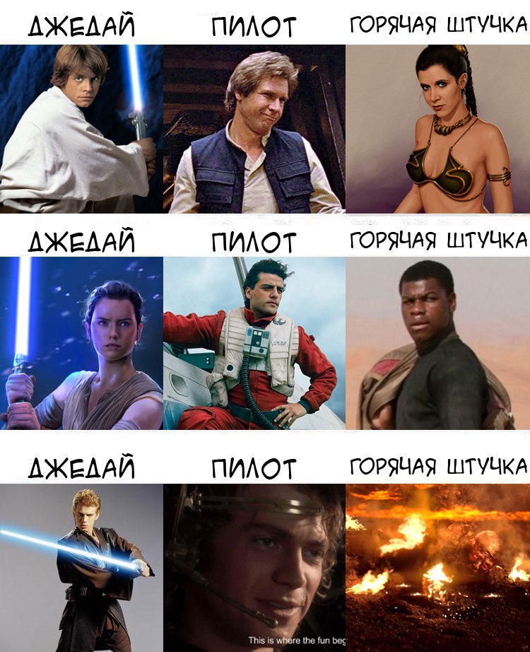 Коротко о трилогиях - Star Wars, Привет читающим теги