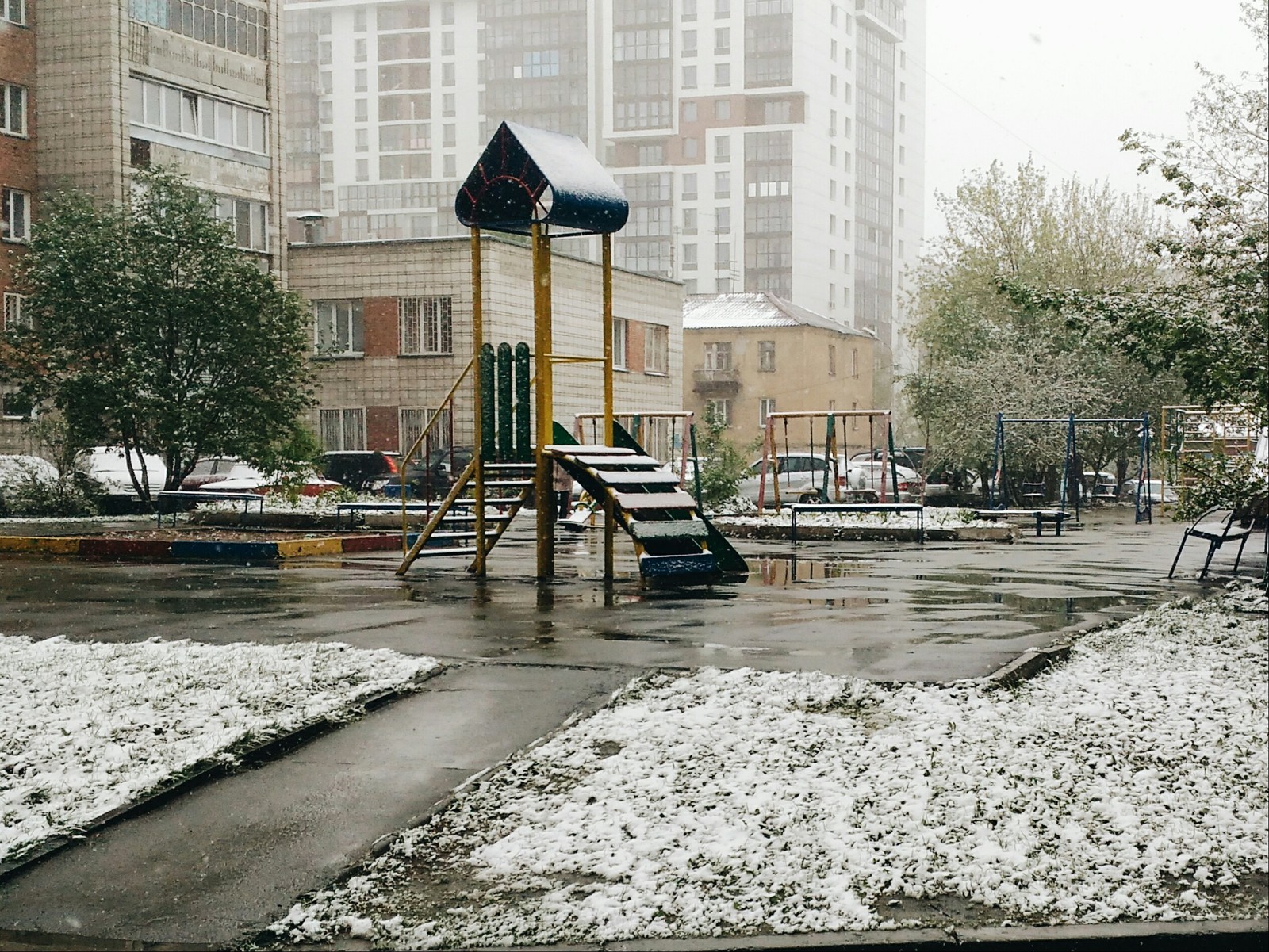 2 weeks before summer - My, Novosibirsk, Weather, The winter is coming