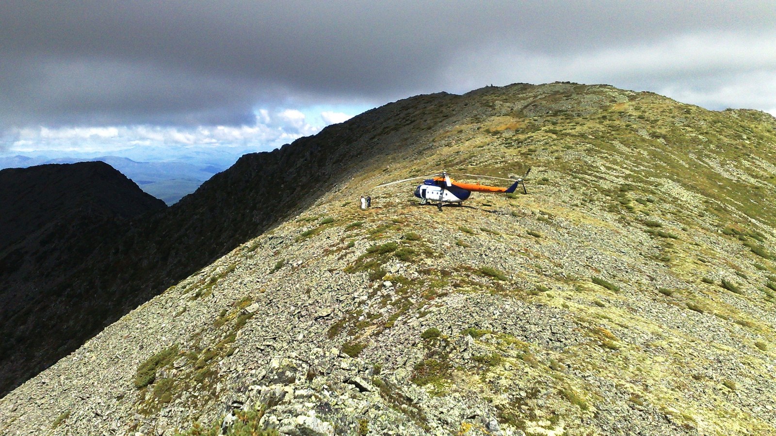 Helicopter on the hill - My, Taiga, Hills, , Amur region, Helicopter