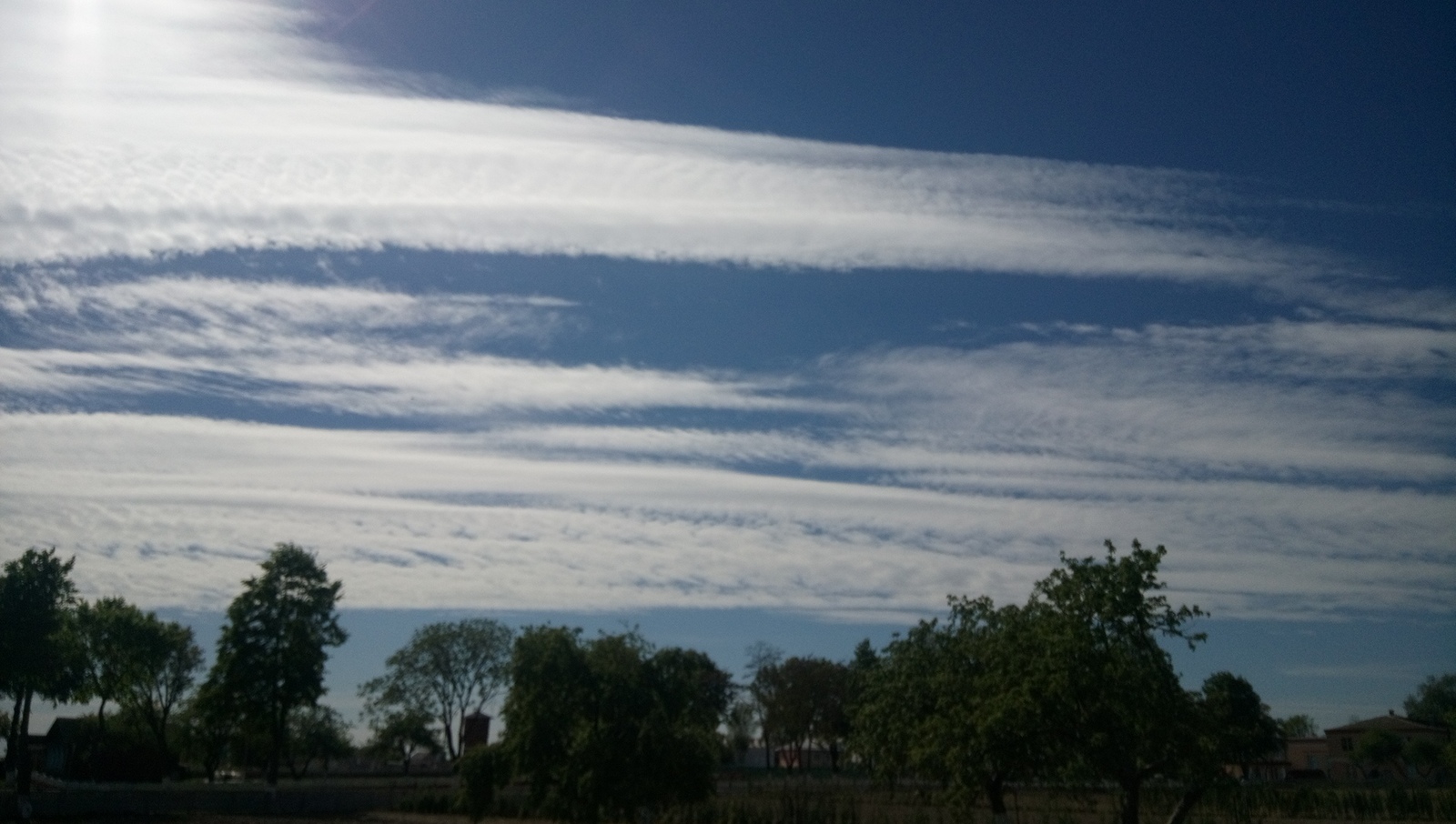 striped sky - Sky, Clouds, Republic of Belarus, Gomel, Longpost