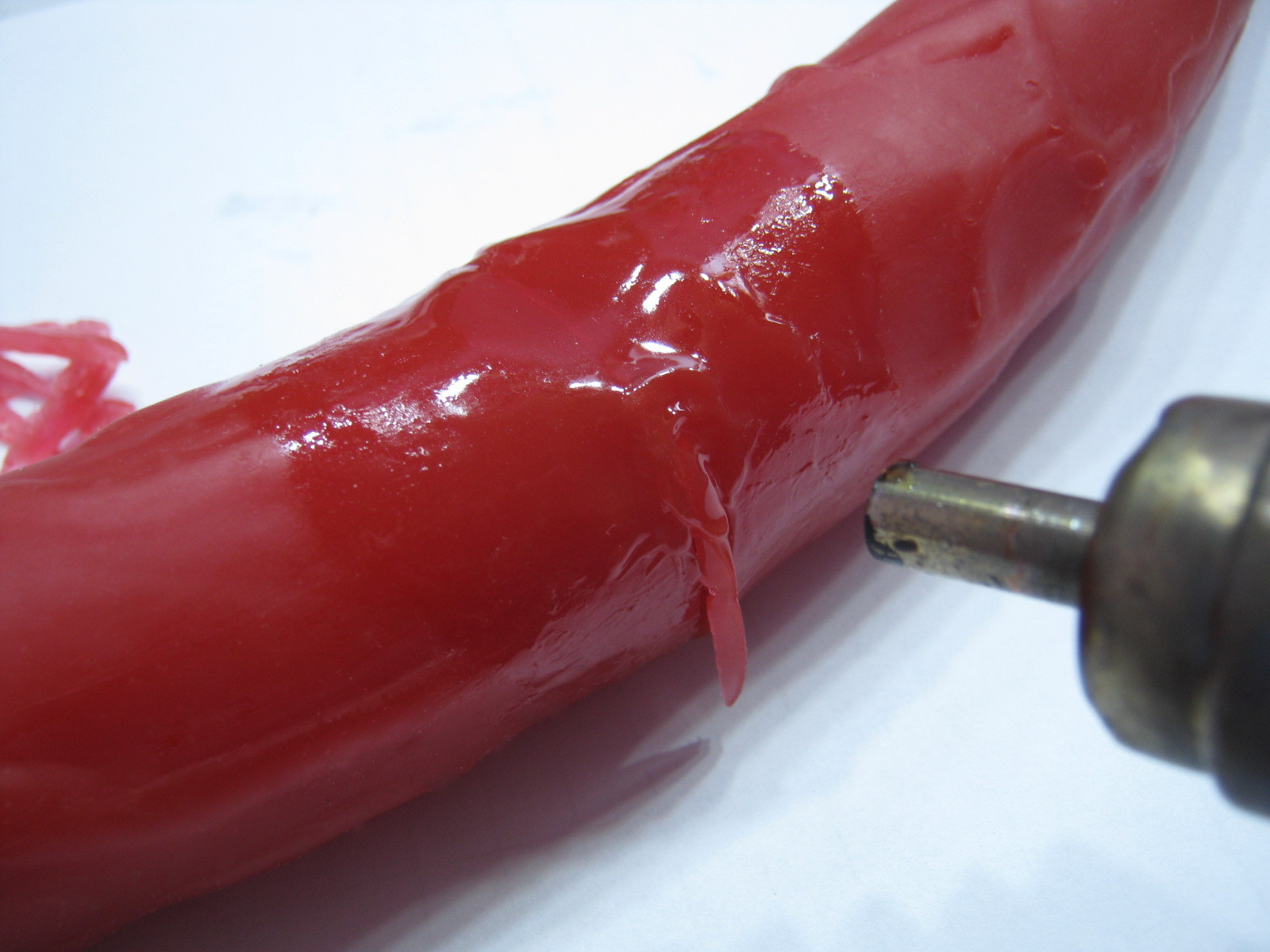 Easy repair of thermoplastic elastomer product - NSFW, My, TPE, Dildo, Dildo, Repair, Longpost