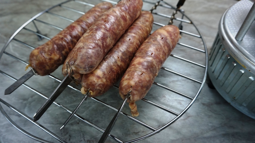 Belaz vs Bratwurst. - My, BelAZ, Food, Kebab Maker, Sausages for frying, Longpost