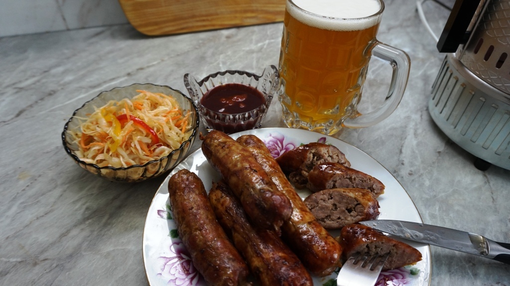 Belaz vs Bratwurst. - My, BelAZ, Food, Kebab Maker, Sausages for frying, Longpost